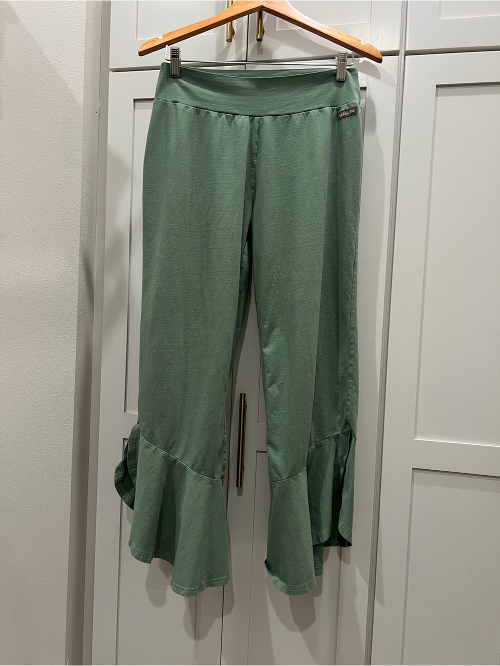 Matilda Jane Sage Green Ruffle Hem Leggings